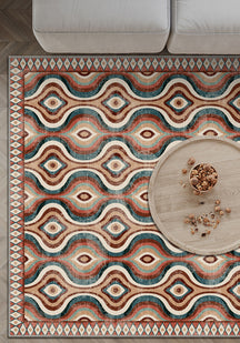 Solara Colorful Retro Rug