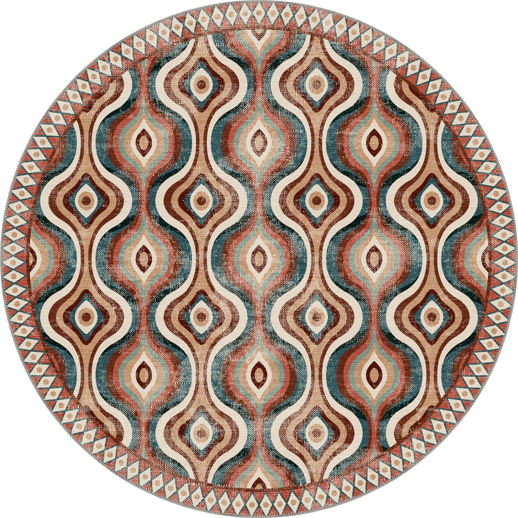 Solara Colorful Retro Rug