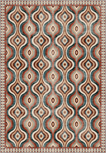 Solara Colorful Retro Rug