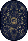 Vega Navy Zodiac Rug