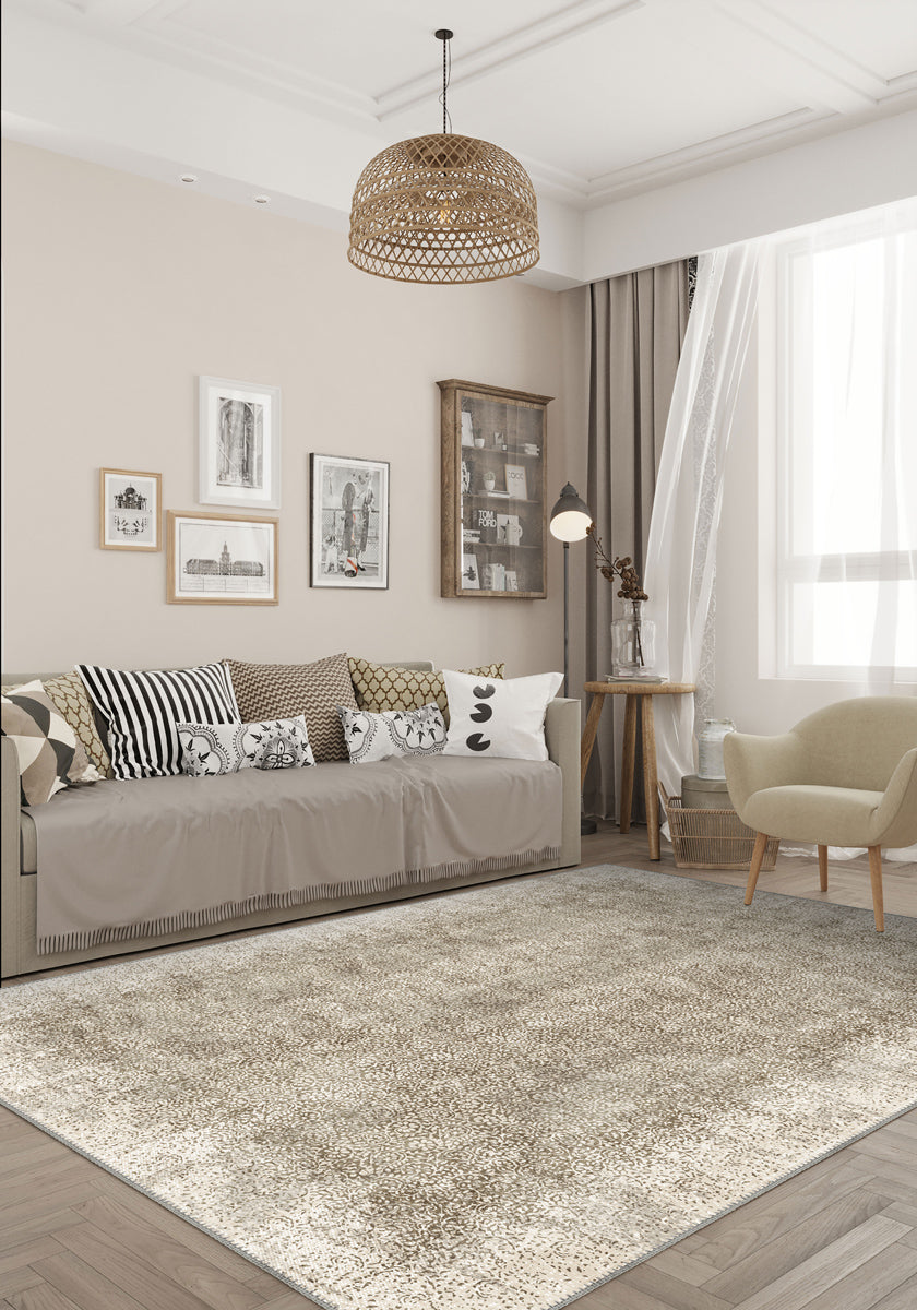Rosalie Beige Vintage Floral Rug