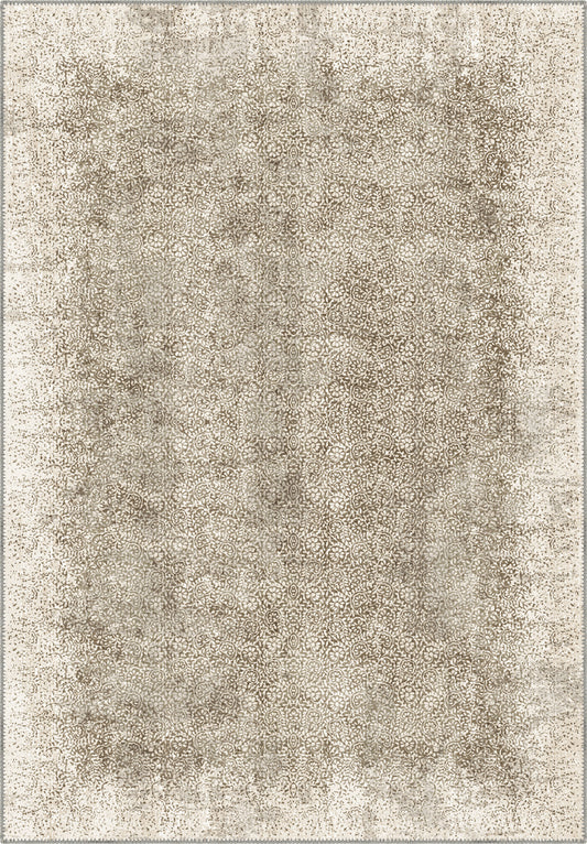 Rosalie Beige Vintage Floral Rug