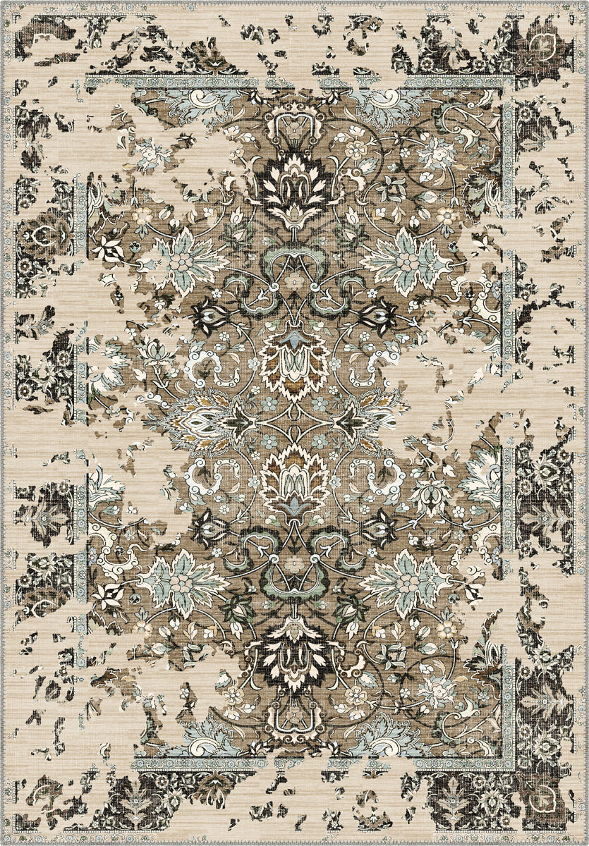 Sorelle Beige Distressed Rug