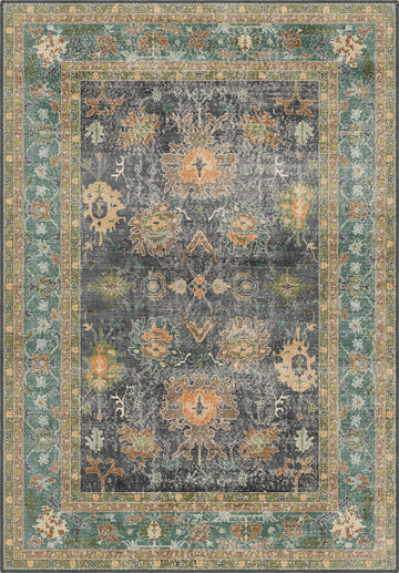 Alara Charcoal Oushak Rug