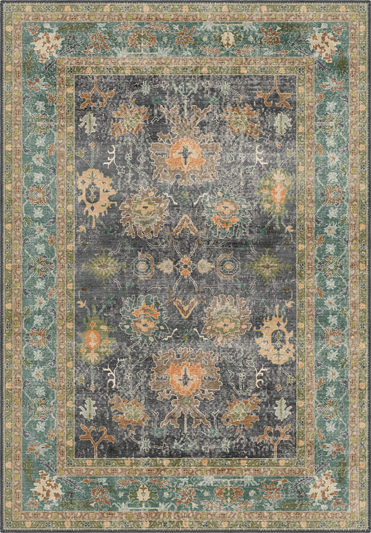 Alara Charcoal Oushak Rug