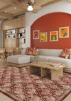 Willow Floral Burgundy Rug