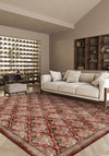 Willow Floral Burgundy Rug