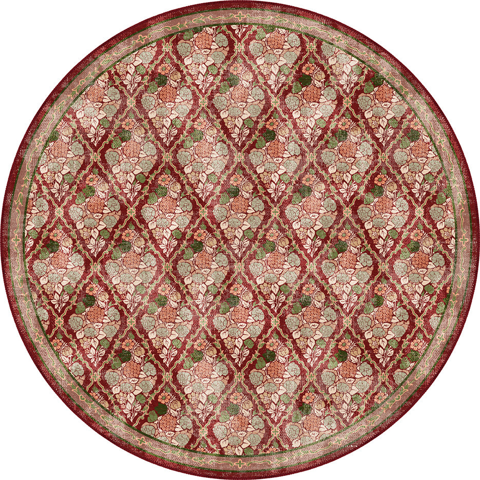 Willow Floral Burgundy Rug