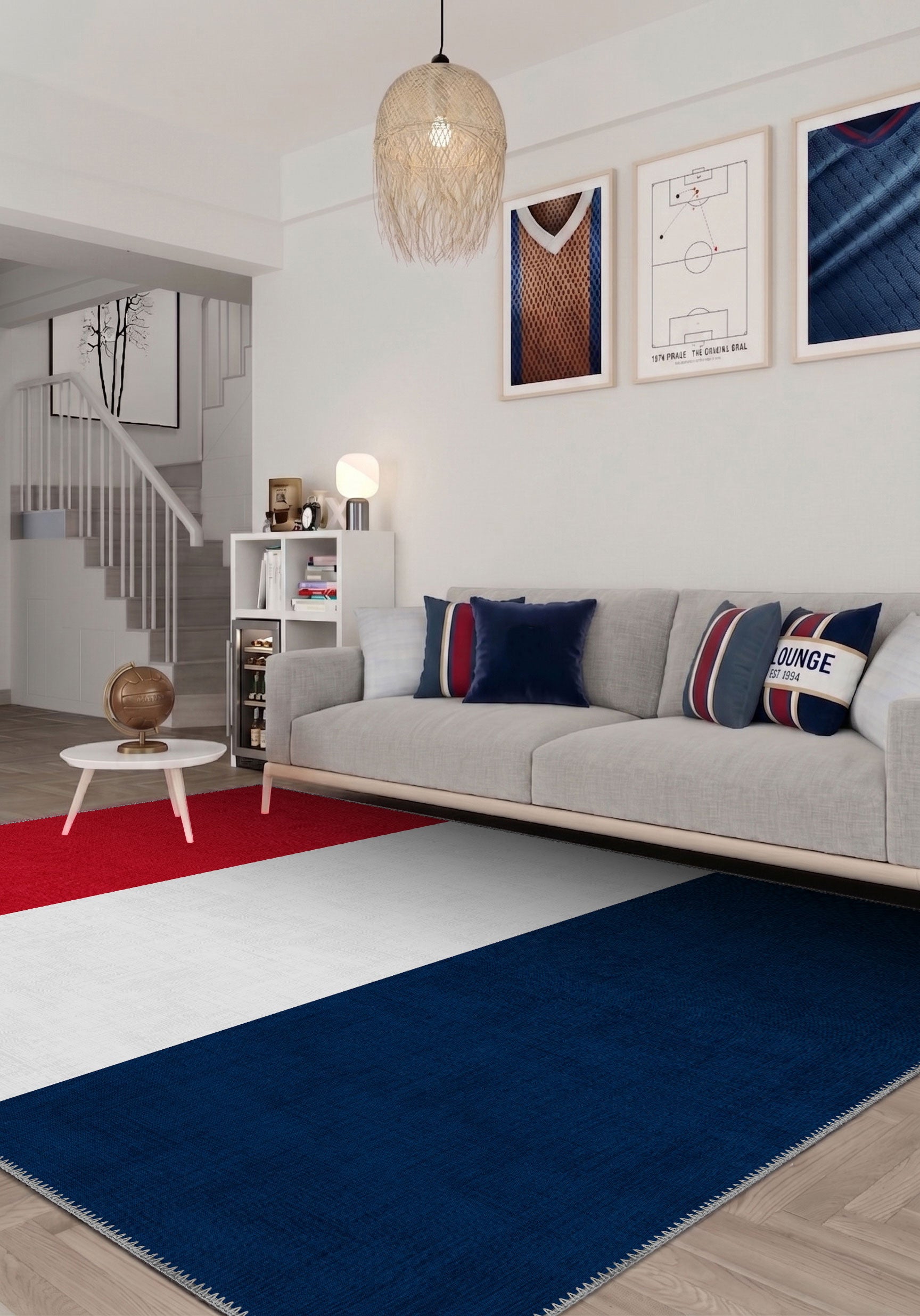 Valois French Flag Rug