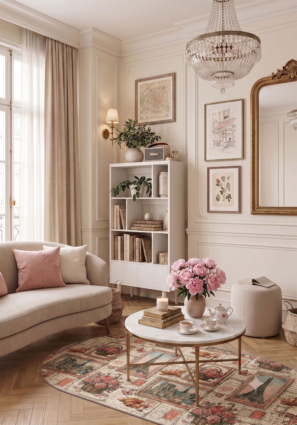 Emily Romantic Parisian Rug