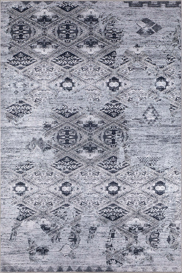 Lily Grey Vintage Washable Rug