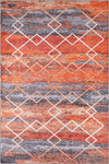 Alice Orange Modern Washable Rug