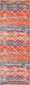 Alice Orange Modern Washable Rug