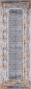 Olivia Grey Bordered Rug