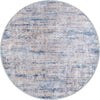 Gabriella Blue Abstract Washable Rug