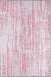 Nora Abstract Washable Pink Rug