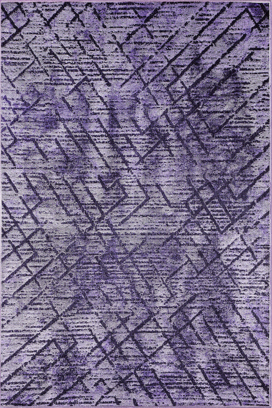 Kylie Purple Striped Rug