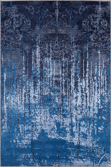 Henry Blue Distressed Rug