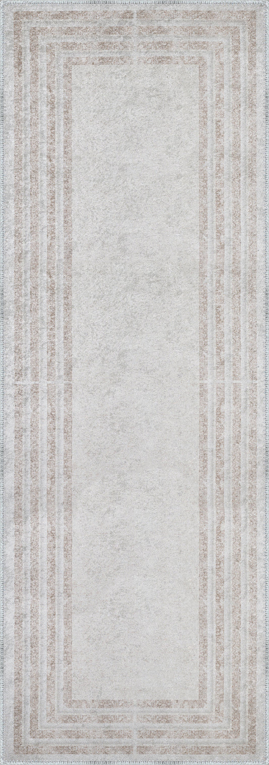 Liam Bordered Cream Rug