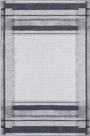 Levi Bordered Washable Rug