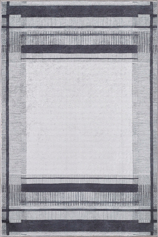 Levi Bordered Washable Rug