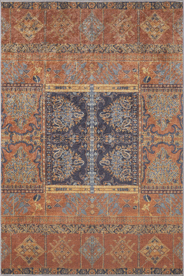 Andrew Orange Vintage Rug