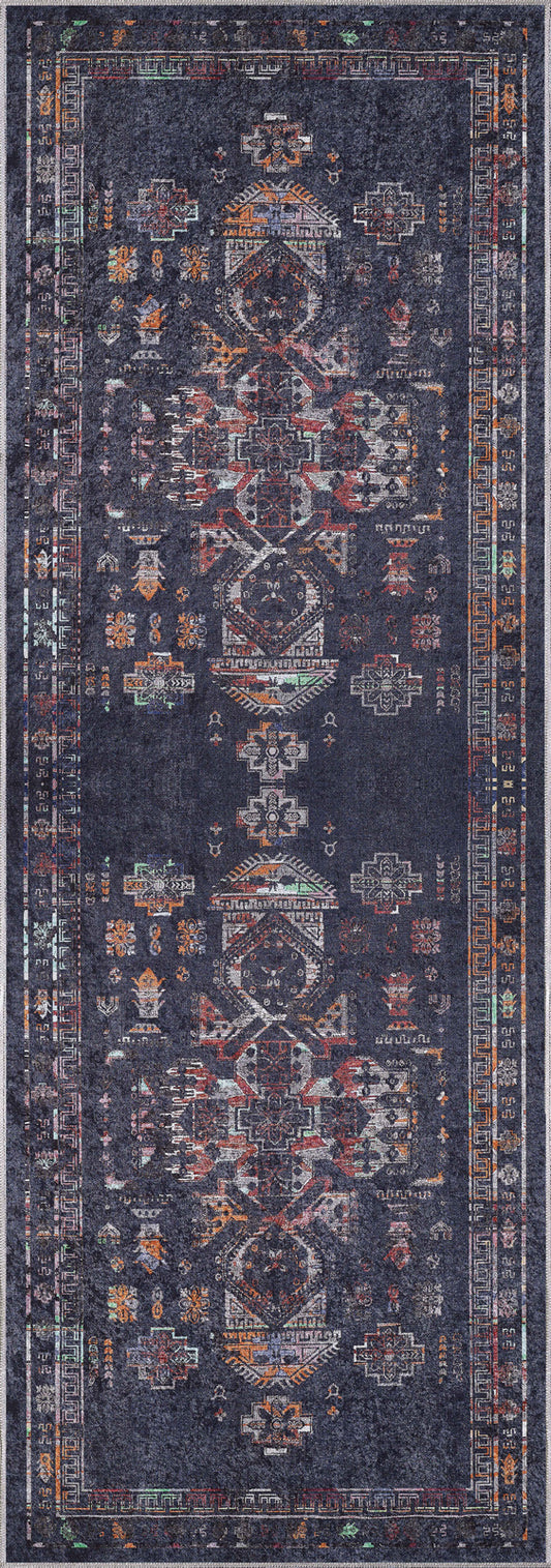 Romilly Colourful Persian Washable Rug