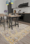 Leo Yellow Erased Rug