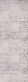 Gawain Beige Checkered Rug