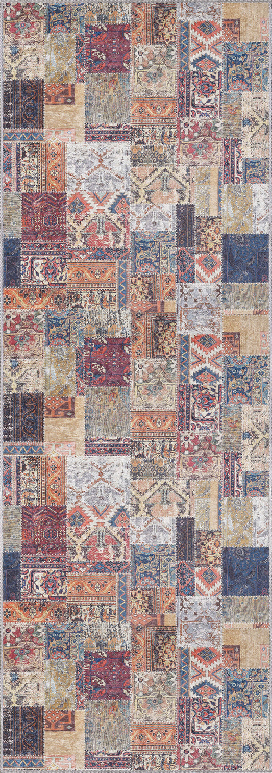 Hawke Patchwork Washable Rug