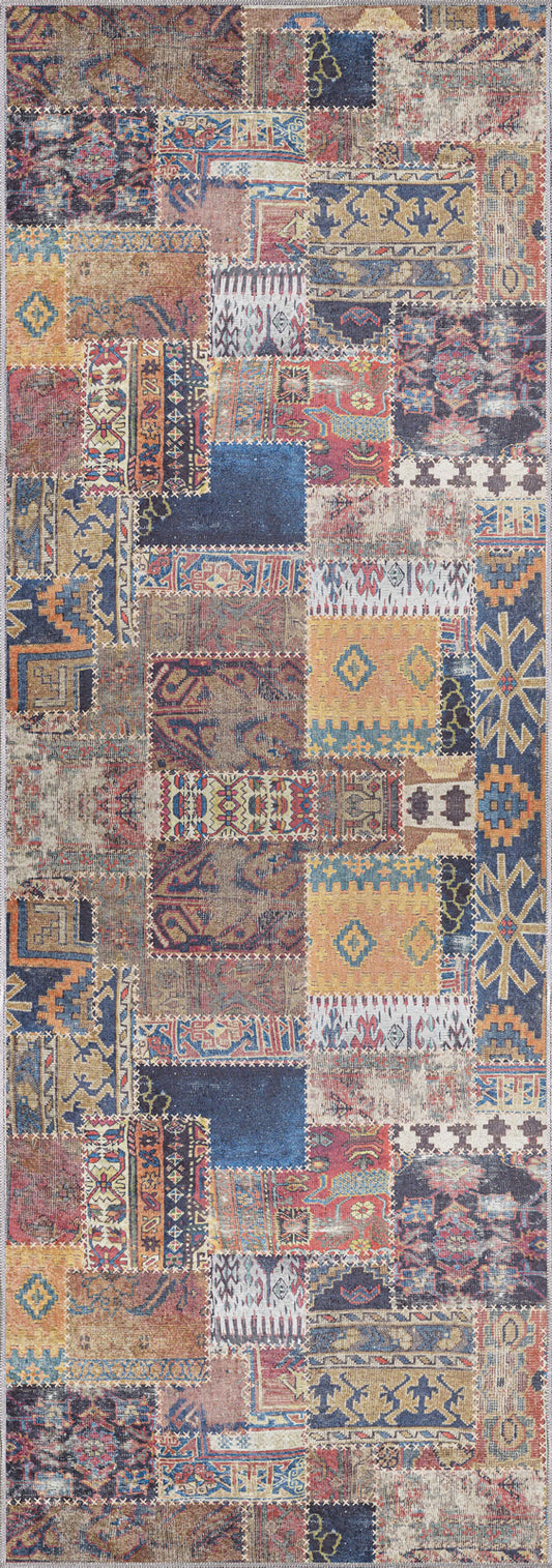 Lorelai Colourful Patchwork Rug