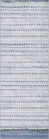 Quillon Blue Striped Rug