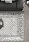 Calyra Grey Bordered Rug