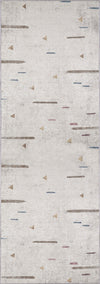 Yavanna Striped Beige Washable Rug