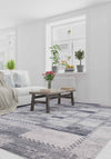 Mini Grey Checkered Rug