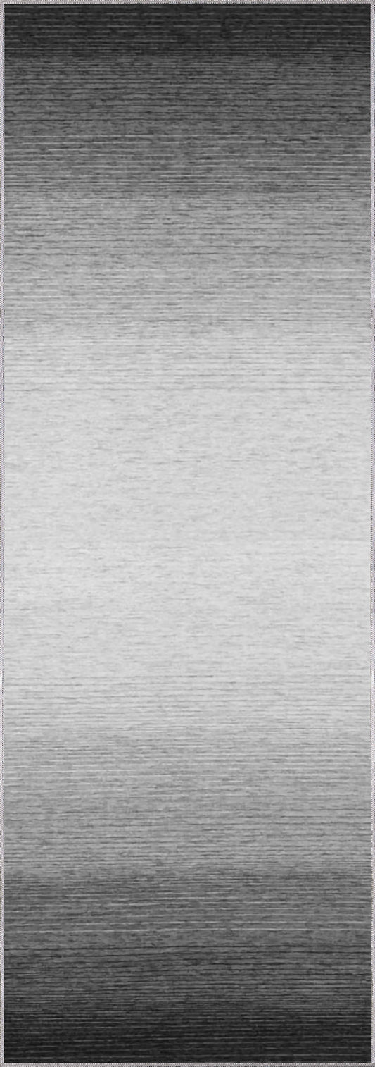 Calanthe Black and White Washable Rug