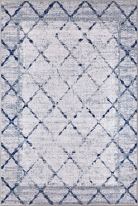 Wesley Geometric Distressed Rug