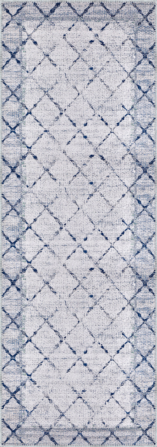 Wesley Geometric Distressed Rug