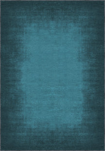 Teal area rug for living room.